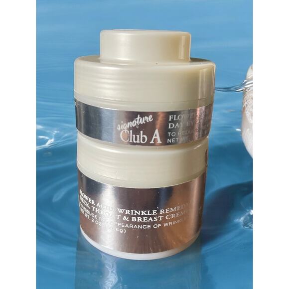 Signature Club A FLOWER ACID WRINKLE REMEDY Day Eye Cream & Neck Throat Breast - Picture 1 of 3